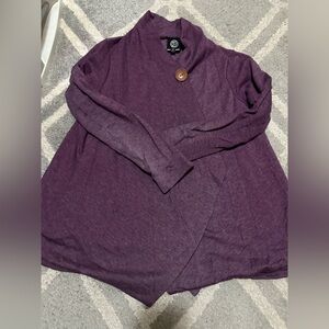 Bobeau Petite Purple Knit Top